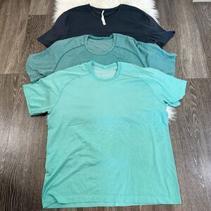 Lululemon Mens Lot Of 3 Metal Vent Tech Tshirt XXL Short Sleeve Activewear Gym
